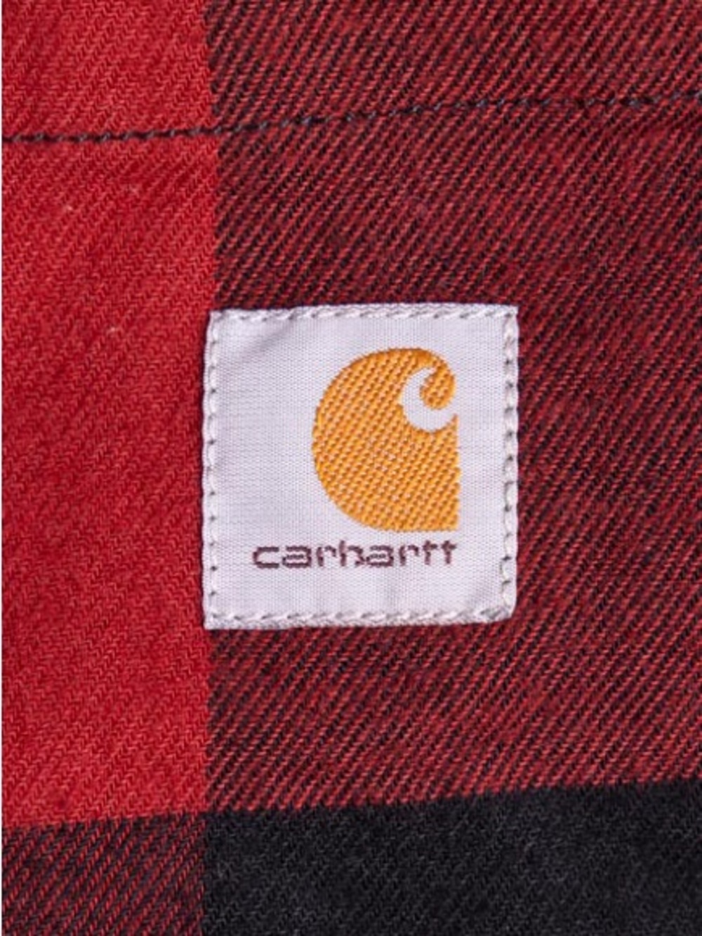 Carhartt Flannel Shirt Womens M 8-10 Relaxed Fit Rugged Flex Red Buffalo Plaid - Picture 8 of 10